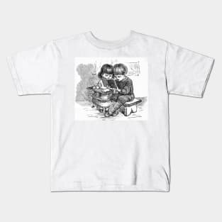 1880's Children Studying Kids T-Shirt